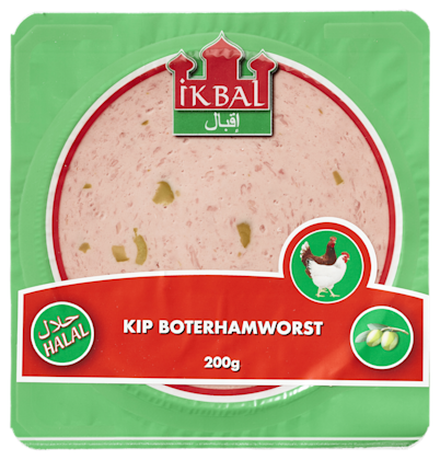 Kip boterhamworst olijf