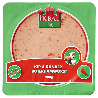 Ikbal Kip- en Runderboterhamworst paprika