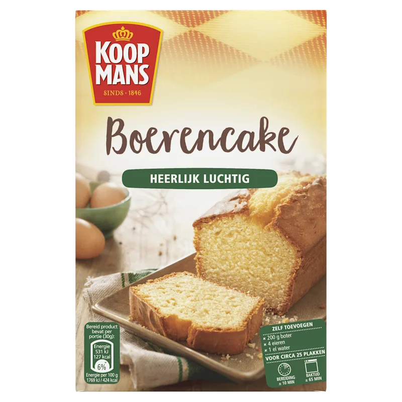 Koopmans Boerencake bakmix