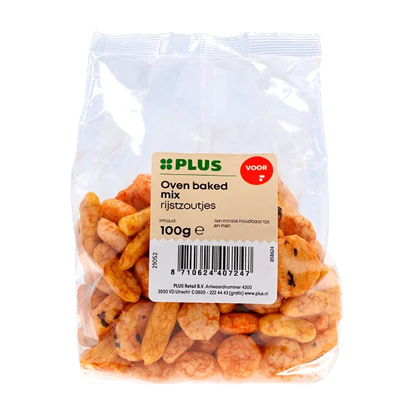 PLUS Oven baked rijstzoutjes