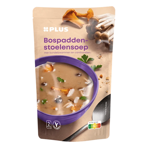 PLUS Soep in Zak Bospaddenstoelensoep