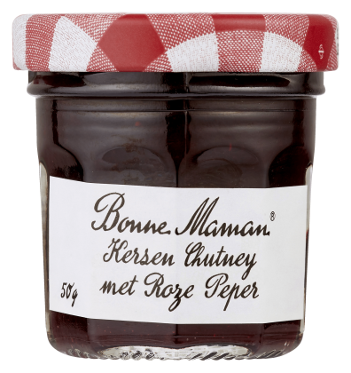 Kersen chutney met roze peper