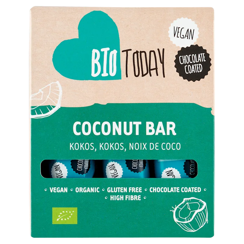 BioToday Vegan Coconut Bar 3 stuks biologisch