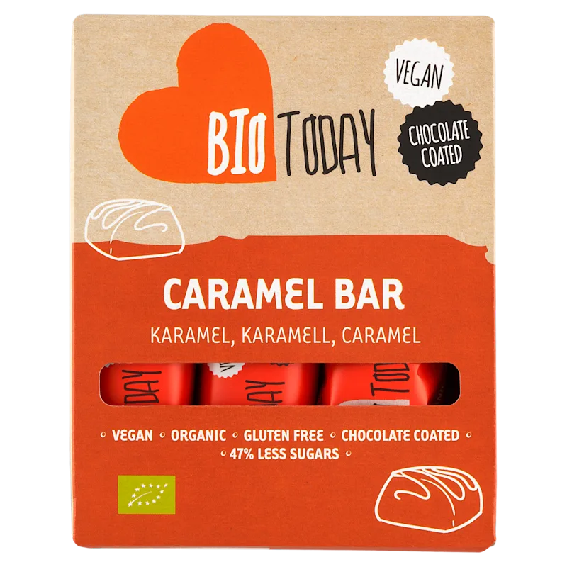 Smaakt Vegan Caramel Bar 3 stuks biologisch