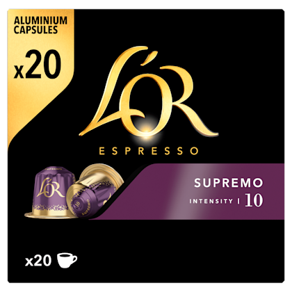 Espresso capsules supremo sterkte 10