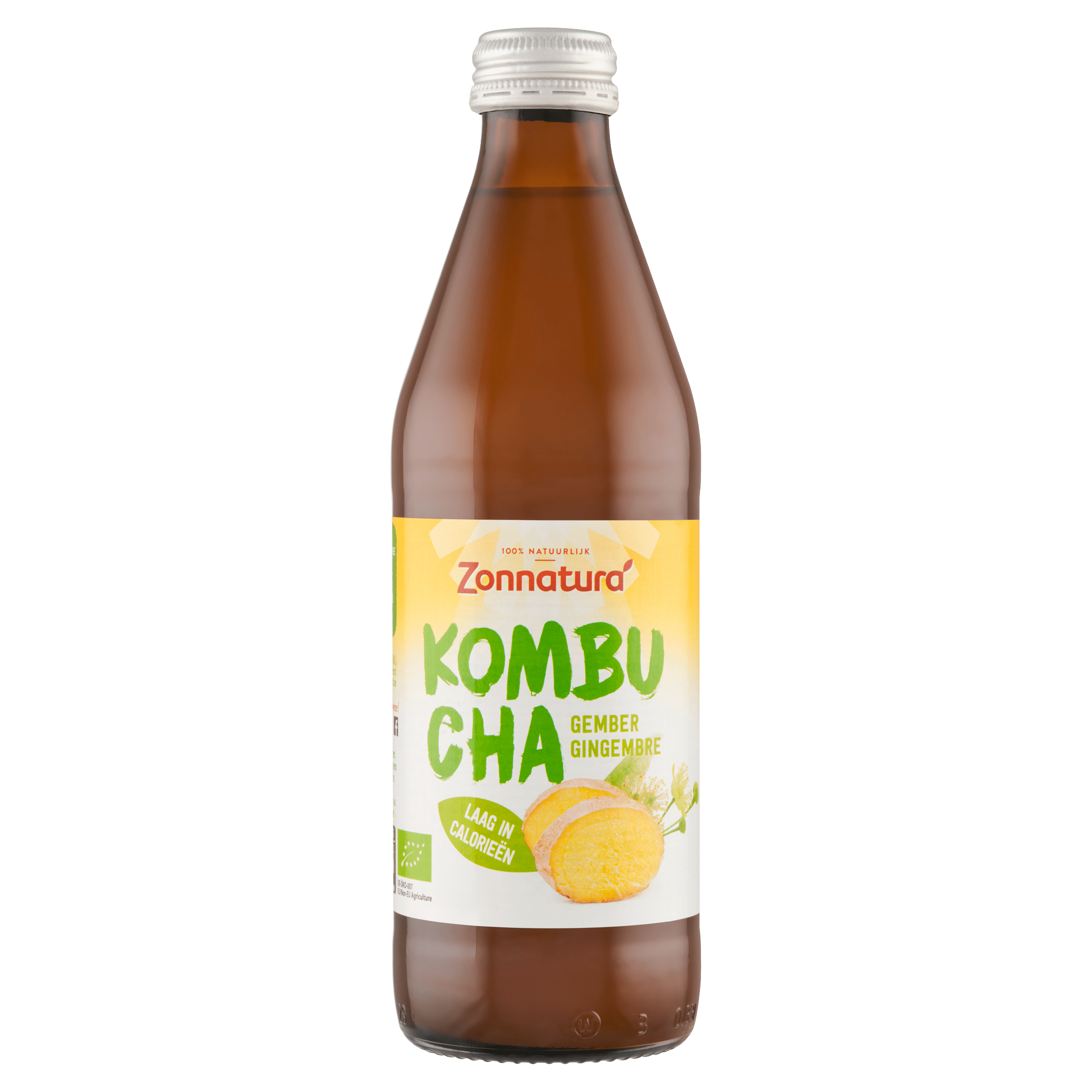 Zonnatura Kombucha Gember Per Fles 330 Ml