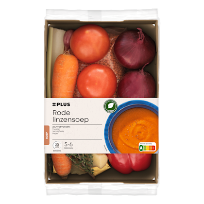 Verspakket rode linzensoep