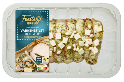 Varkensfiletrollade met pesto