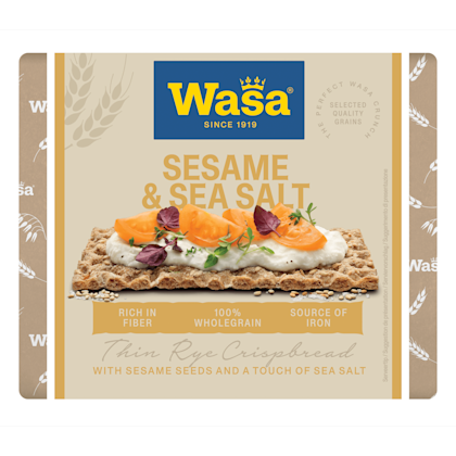 Knackebrod crunchy twist sesam & sea