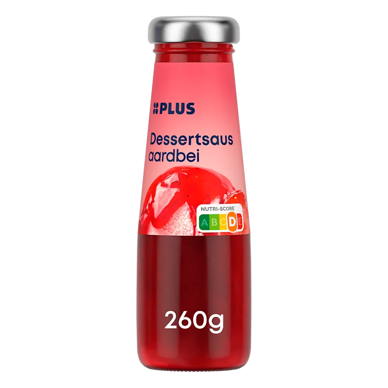 PLUS dessertsaus aardbei