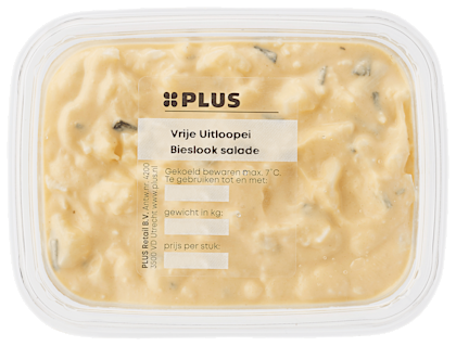 Vrije uitloop ei-bieslooksalade
