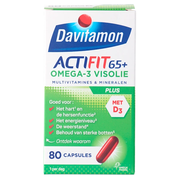 Davitamon Vitamine Actifit 65+ omega3