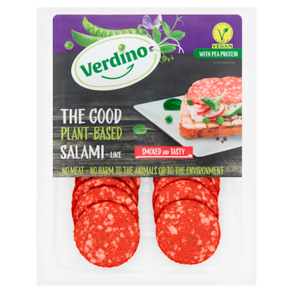 plantaardige smoked salami