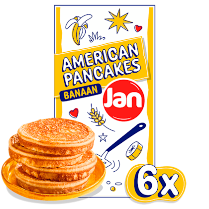 American pancakes banaan