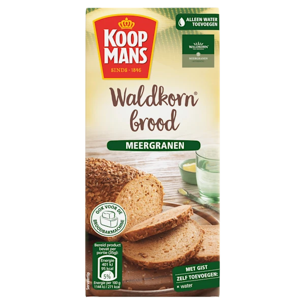 Koopmans Broodmix waldkorn meergranen brood
