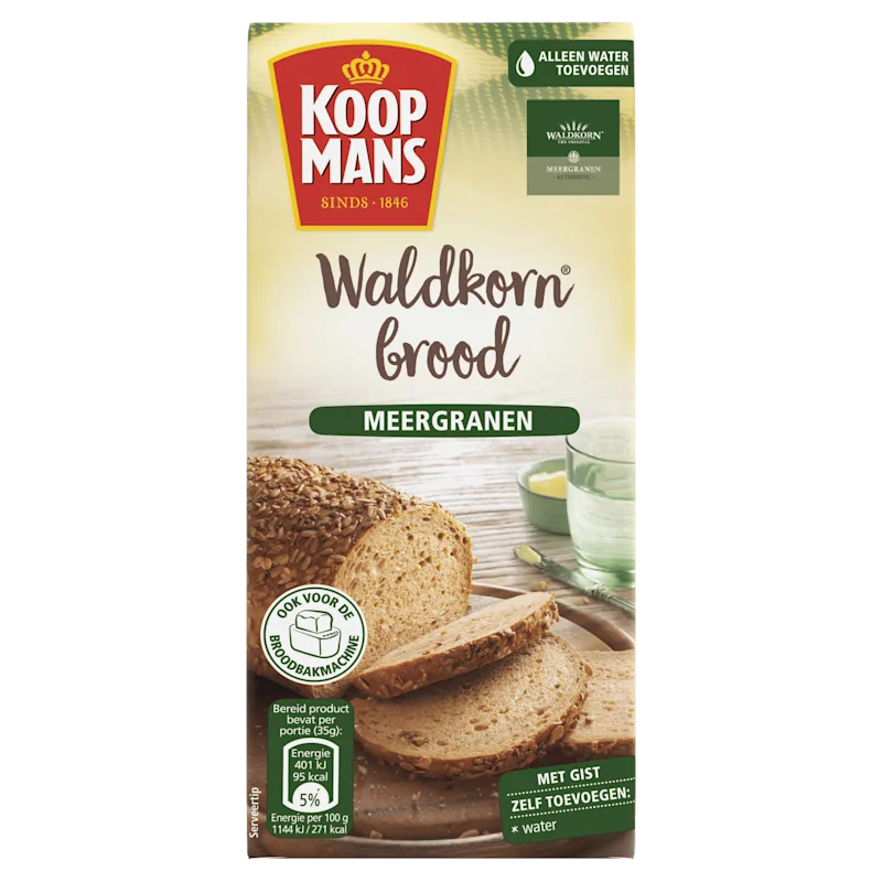 Koopmans Broodmix waldkorn meergranen brood