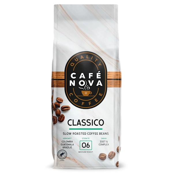 Café Nova Koffiebonen classico sterkte 6