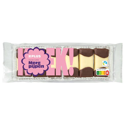 Reuze mergpijpen Fairtrade - PLUS