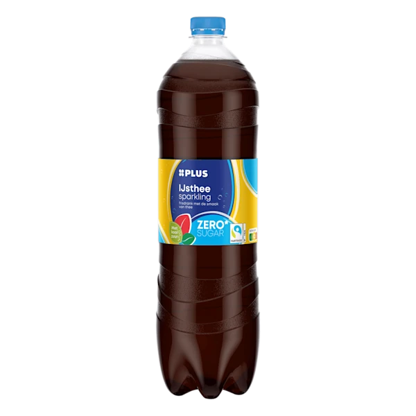 PLUS IJsthee sparkling zero Fairtrade
