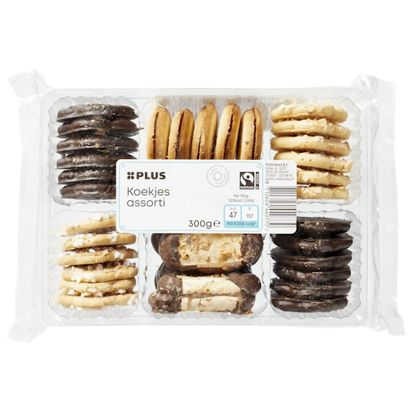PLUS Koekjes assorti Fairtrade