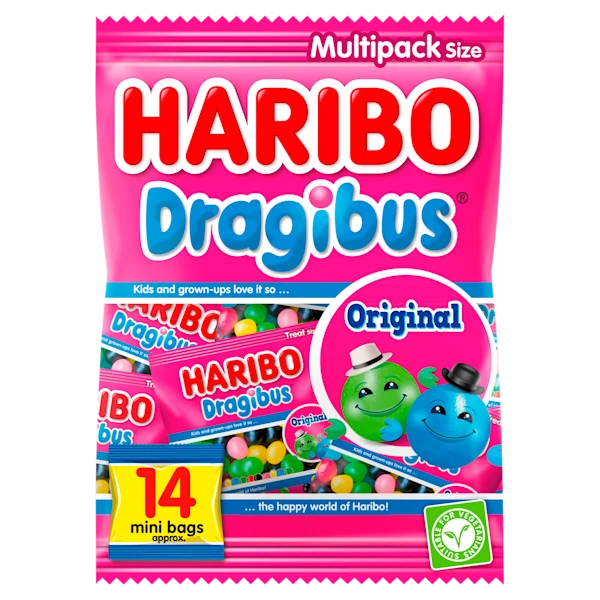 Haribo Dragibus Original Uitdeelzakjes