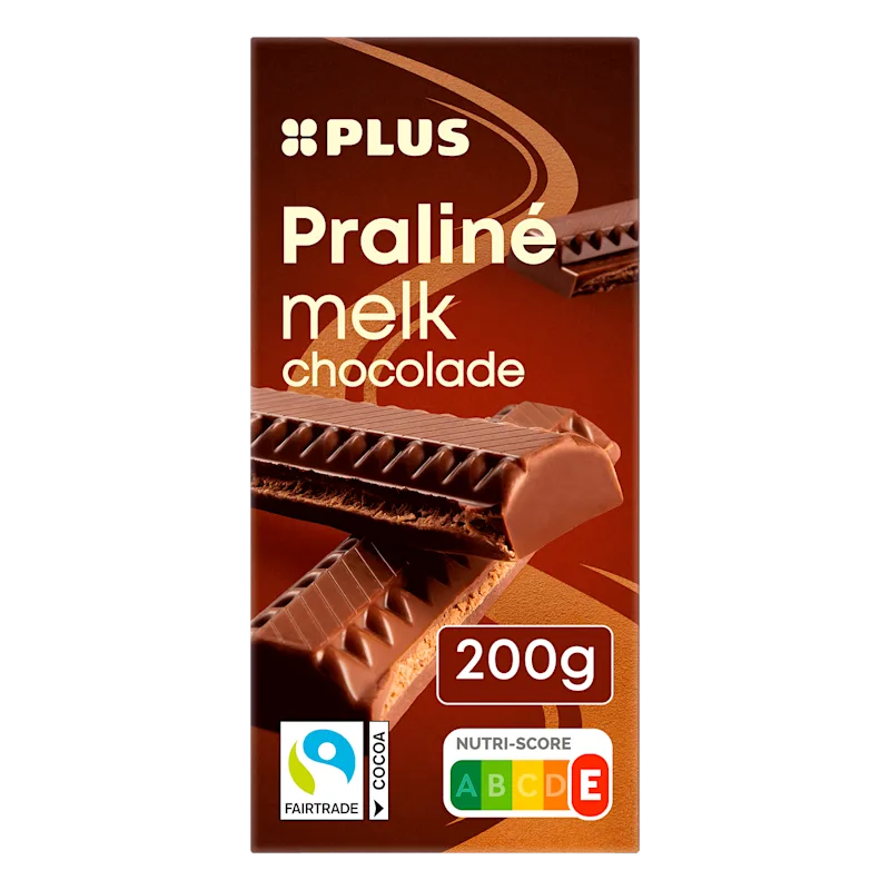 PLUS Tablet chocolade praliné melk