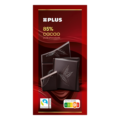 Chocoladereep 85% puur Fairtrade