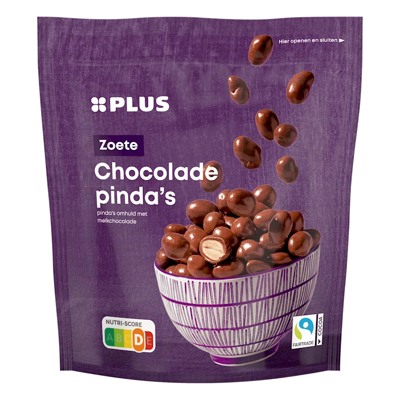 PLUS Chocolade Pinda's Fairtrade