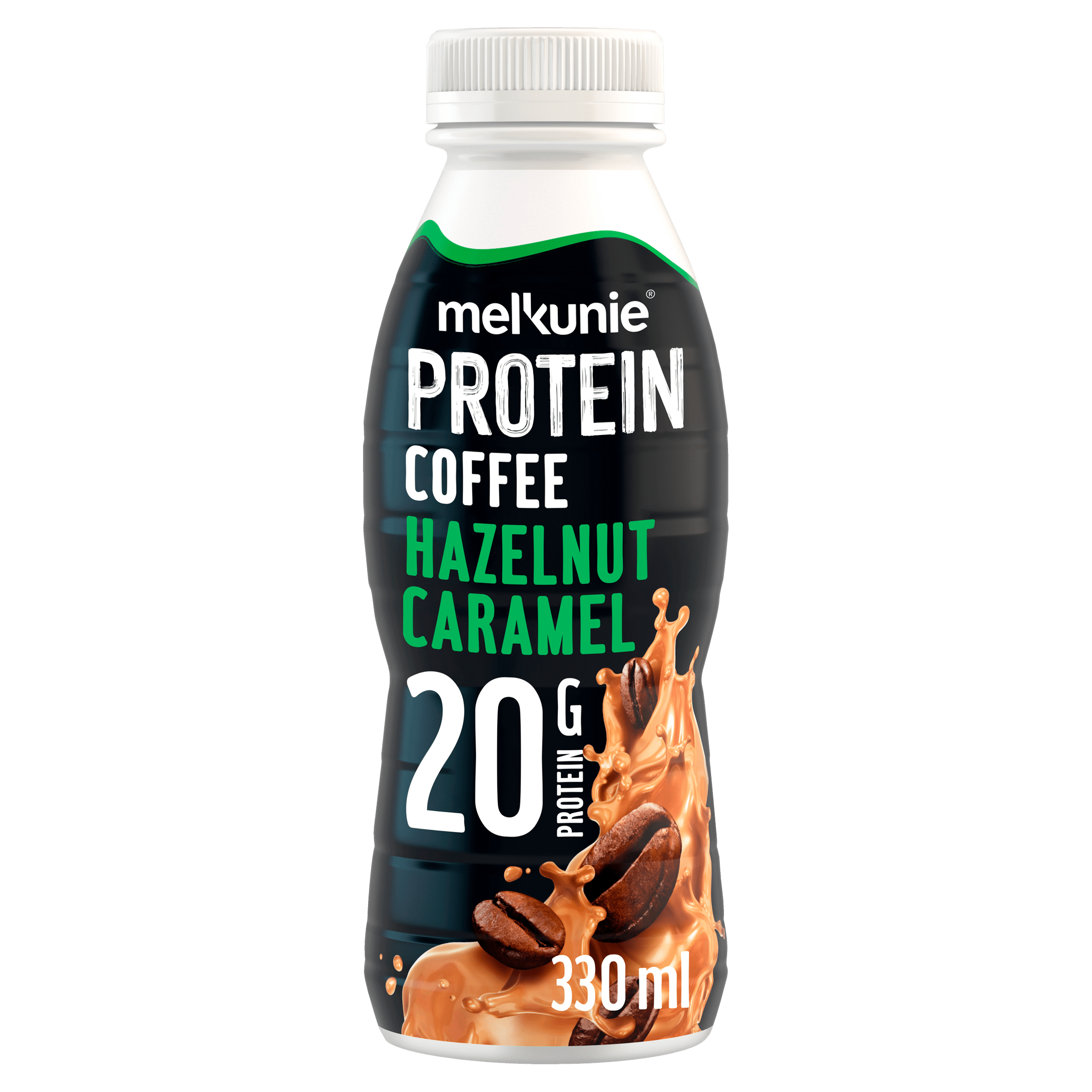 Melkunie Protein coffee hazelnut caramel Per Fles 330 ml PLUS