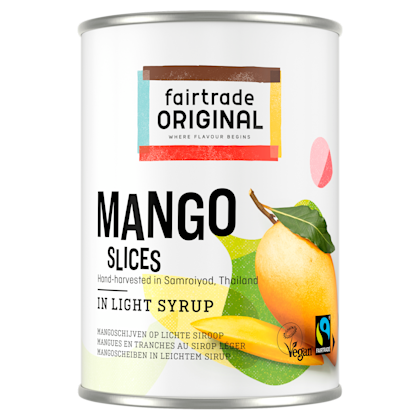 Mango slices in light syrup Fairtrade
