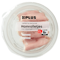 PLUS Hamrolletjes met aspergeroomkaas