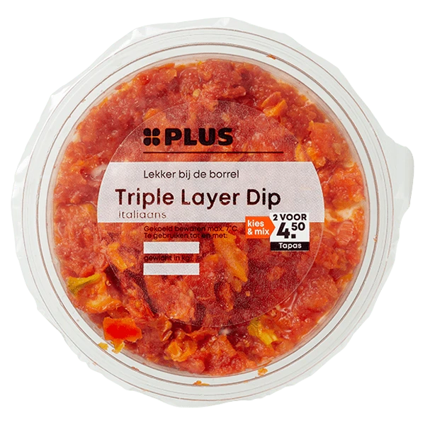 PLUS Triple layer dip Italiaans
