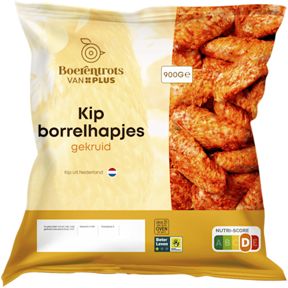 Kipborrelhapjes gekruid