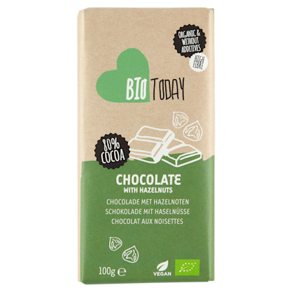 Chocoladetablet hazelnoot bio