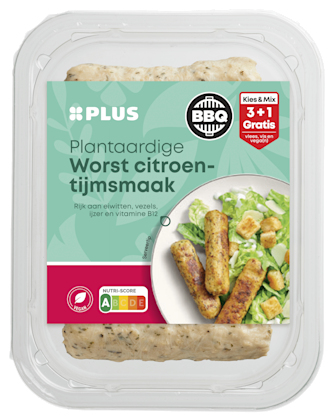 BBQ Plantaardige worst citroen-tijm