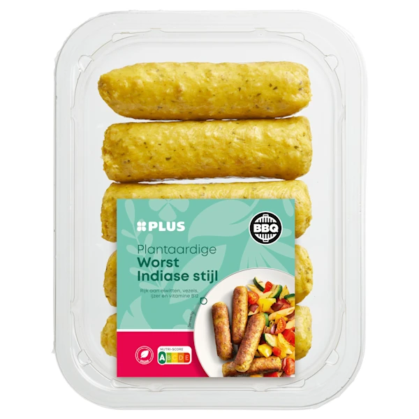 PLUS Plantaardige Worst Indiase stijl