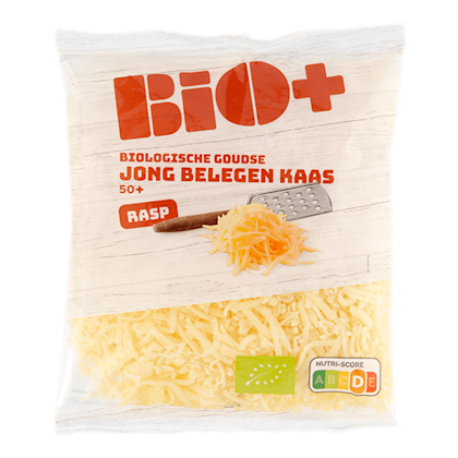 Geraspte kaas jong belegen biologisch