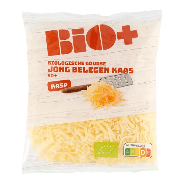 BIO+ Geraspte kaas jong belegen biologisch