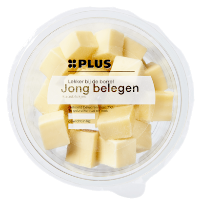 Jong belegen kaasblokjes GVP