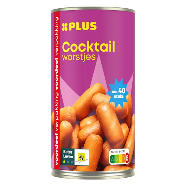 PLUS Cocktailworstjes ca. 40st