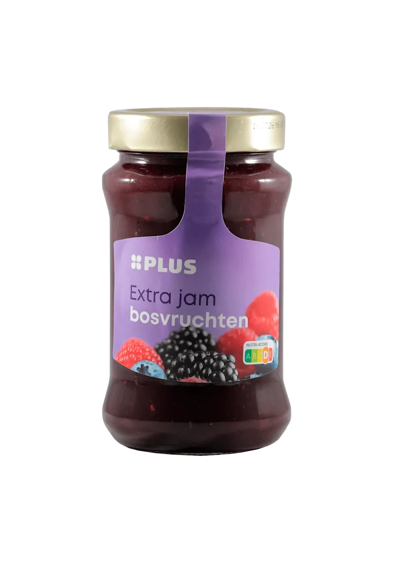PLUS extra jam bosvruchten