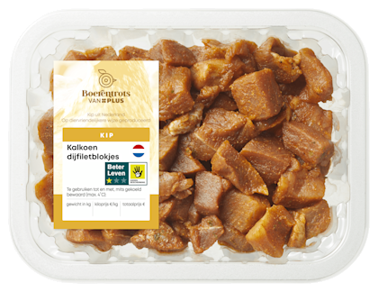 Kalkoen dijfiletblokjes nasi/bami gekr