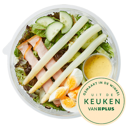 Salade asperge ham en ei - PLUS