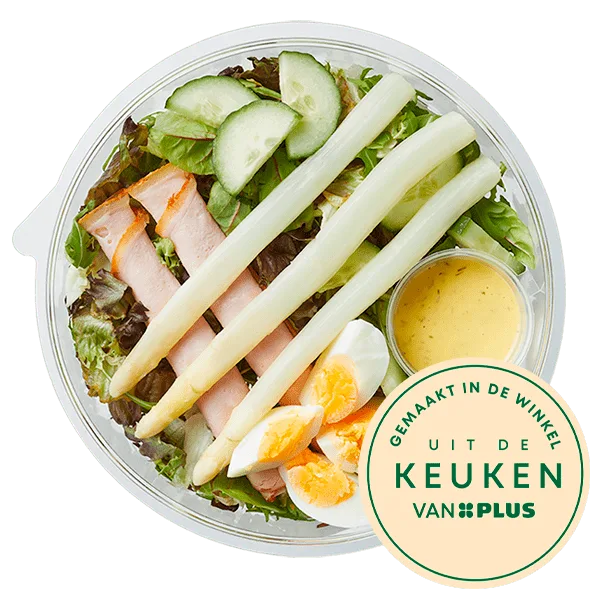 Uit de keuken van PLUS Salade asperge ham en ei
