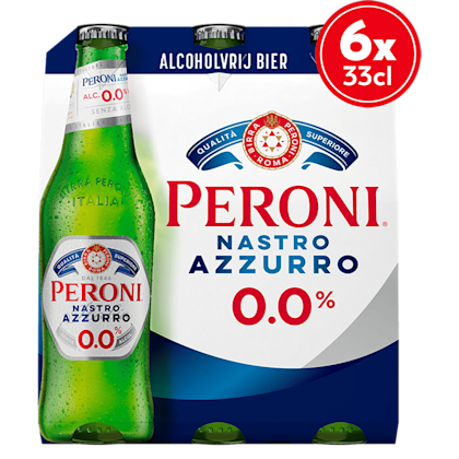 Peroni Nastro Azzuro bier fles 0.0