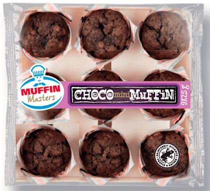 Mini muffins chocolade