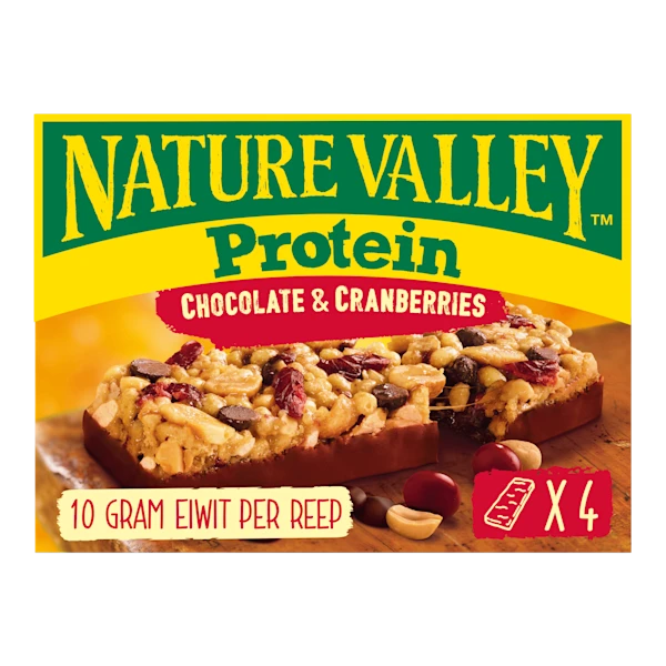 Nature Valley Protein chocolade & cranberry repen