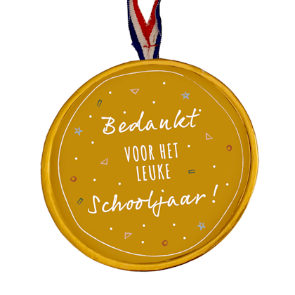 Medaille "Bedankt voor leuke schooljaa