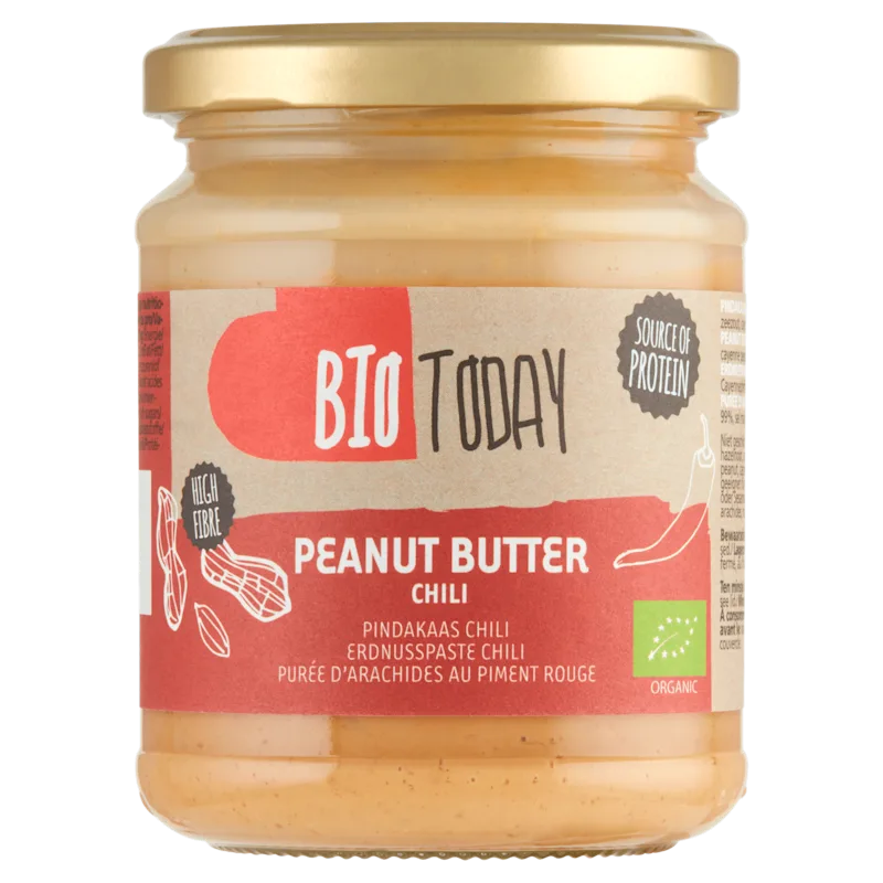 BioToday Pindakaas Chili 250 g