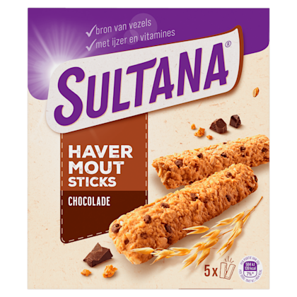 Sultana havermout sticks chocolade